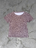 Snow Leopard Print "INSTINCT" T-Shirt