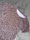 Snow Leopard Print "INSTINCT" T-Shirt